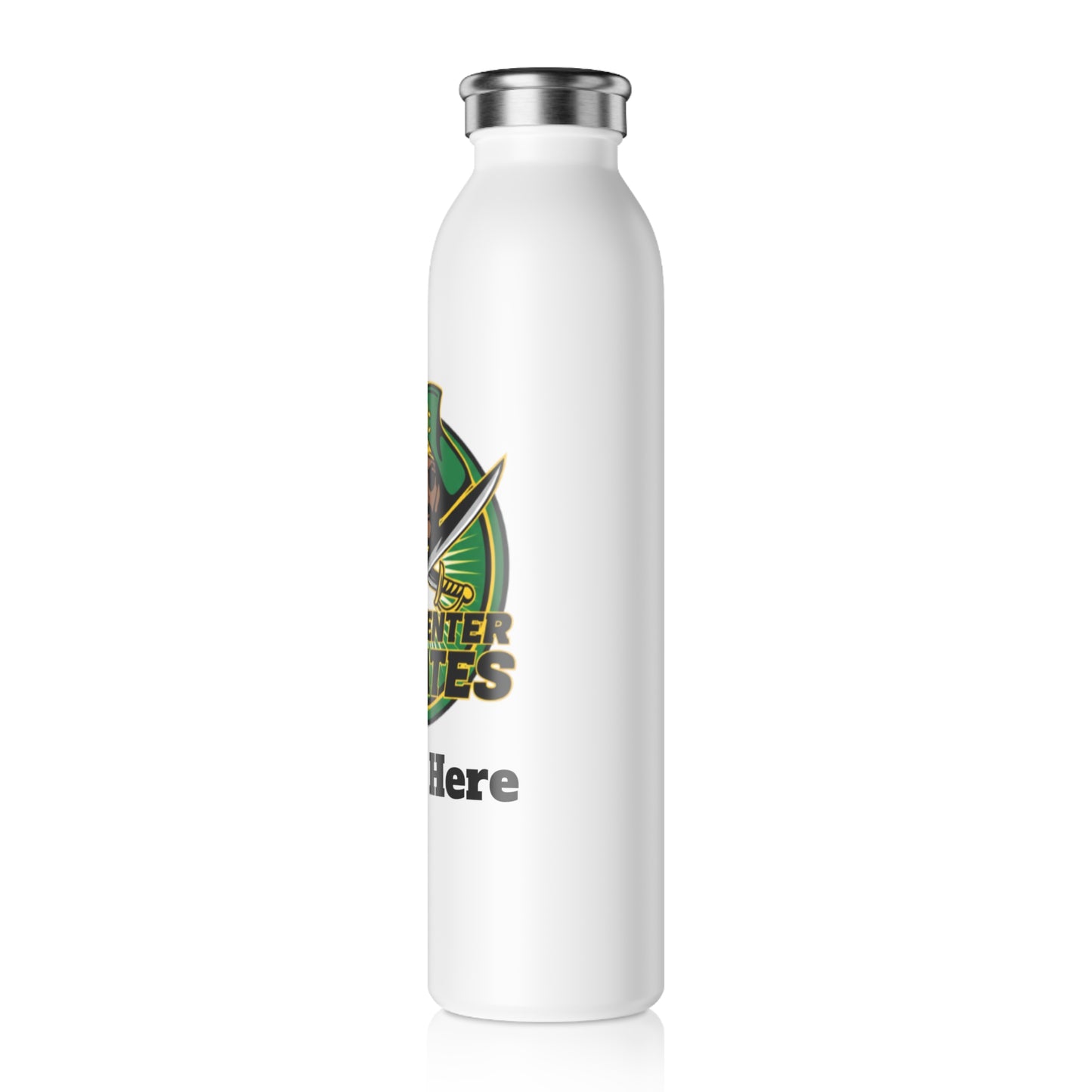 Park Center Pirates Slim Water Bottle —  Stainless Insulated Bottle
