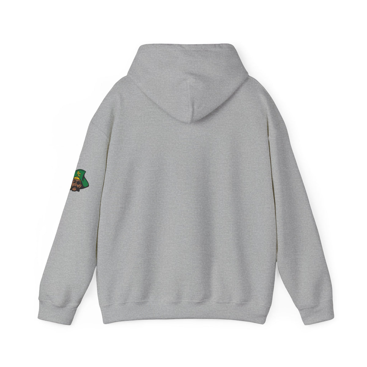Park Center Pirates Ironman Hoodie — School Spirit Pullover with Sleeve Mascot