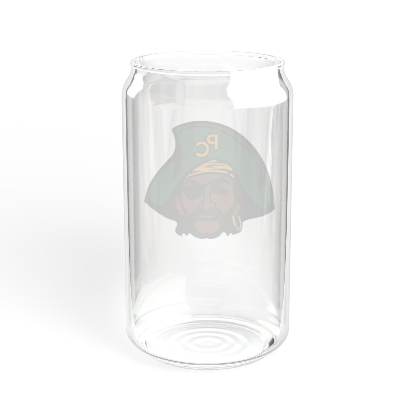 Park Center Pirates-Themed Sipper Glass with Bamboo Lid - 16oz Drinking Jar