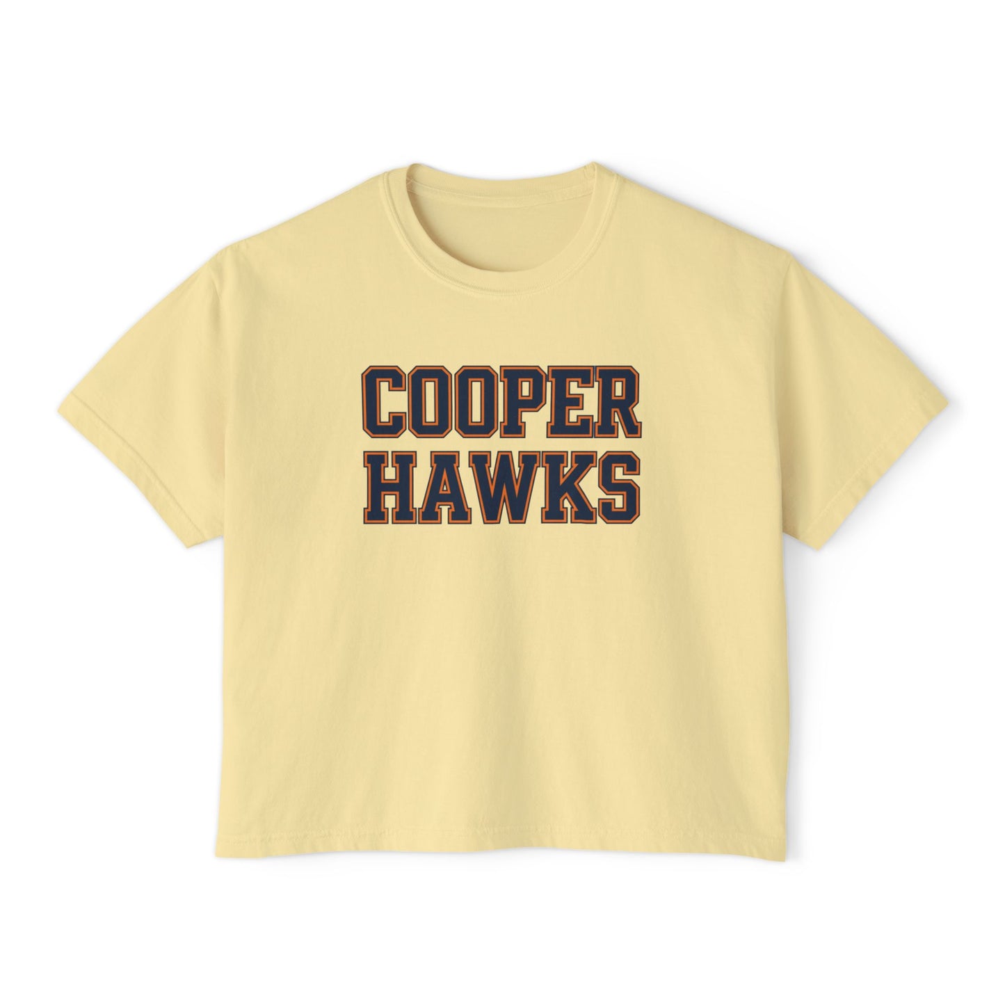 Robbinsdale Cooper Hawks Women's Boxy Tee - Casual Athletic Wear for Game Days