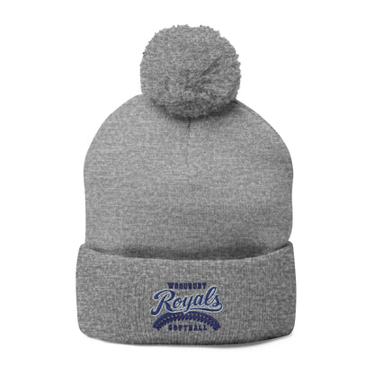 Woodbury Royals Softball Embroidered Pom-Pom Knit Cap