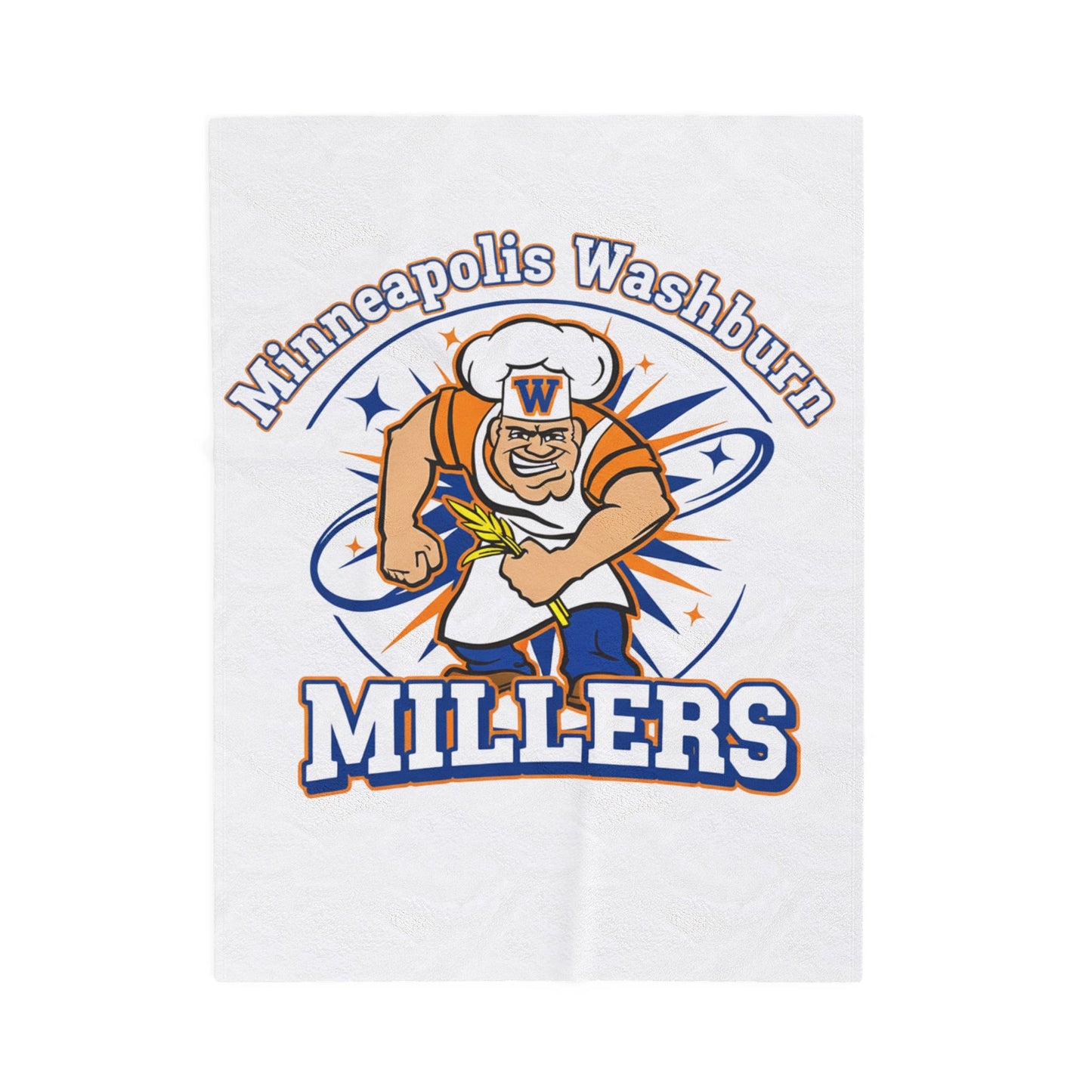 Minneapolis Washburn Millers Velveteen Plush Blanket