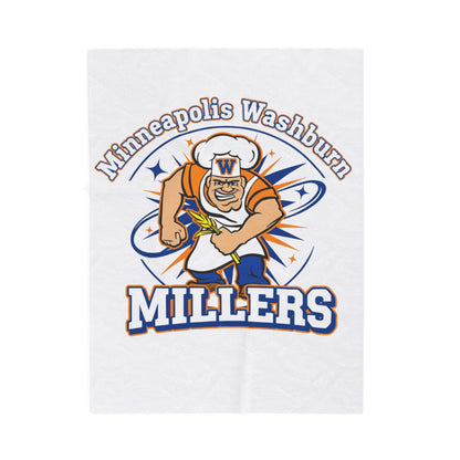 Minneapolis Washburn Millers Velveteen Plush Blanket