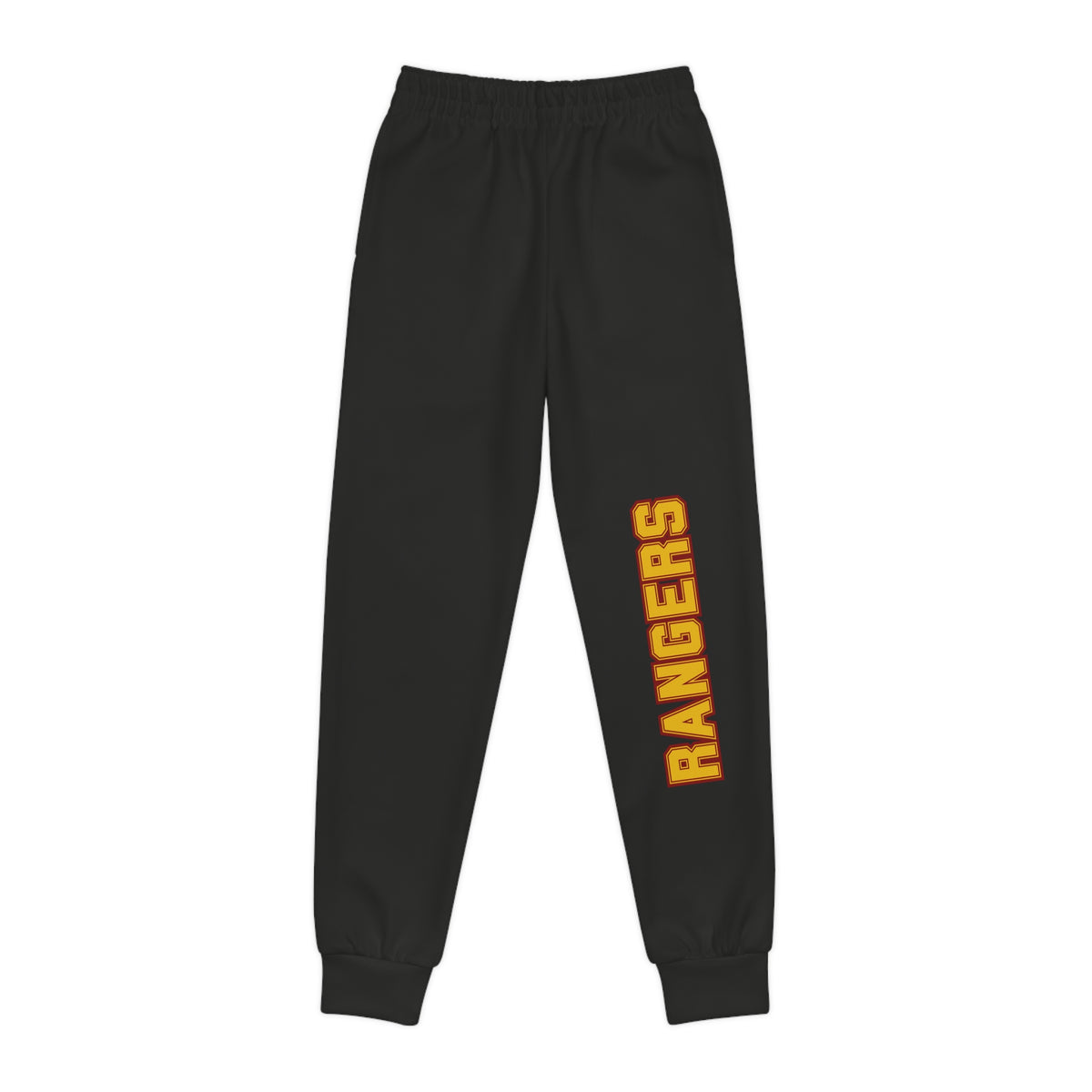 Forest Lake Rangers Youth Joggers – Black Athletic Sweatpants with Vertical Team Logo