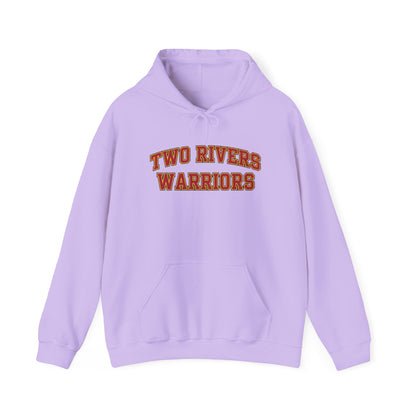 Two Rivers Warriors Unisex Heavy Blend™ Text Logo Hoodie - Cozy, Casual Sweatshirt for Outdoor Lovers