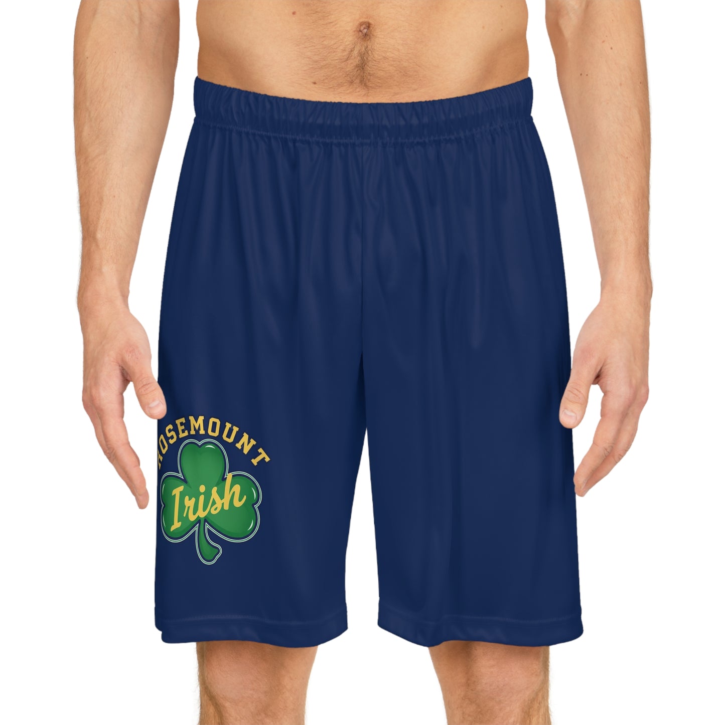 Rosemount Irish Comfortable Navy Basketball Shorts