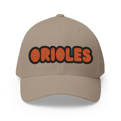 Saint Louis Park Orioles Bubble Logo Embroidered Cap - Structured Adjustable Hat