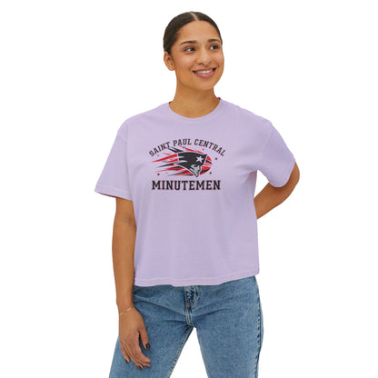 Saint Paul Central Minutemen Casual Women's Boxy Tee