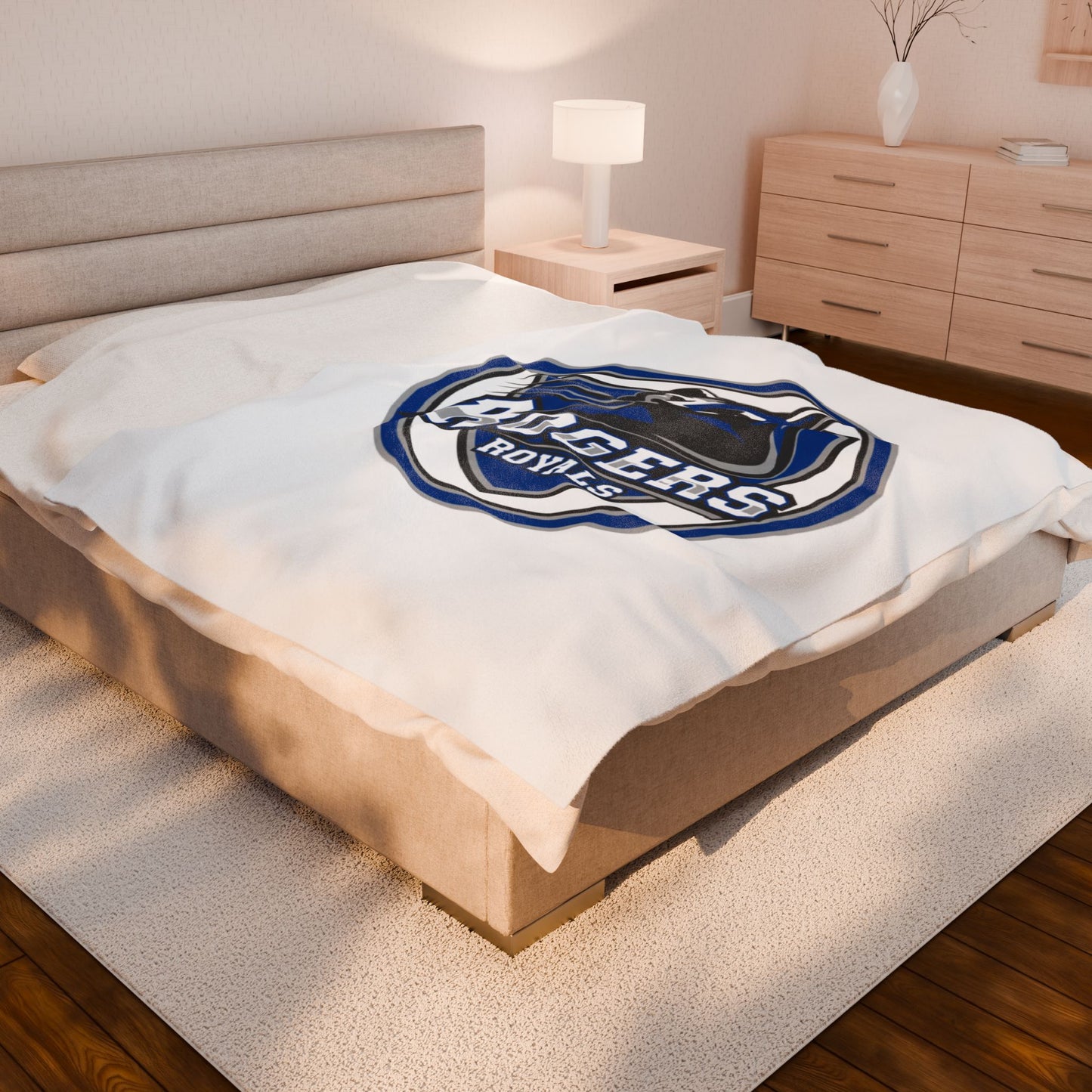 Rogers Royals Velveteen Plush Blanket - Perfect for Relaxation and Home Decor