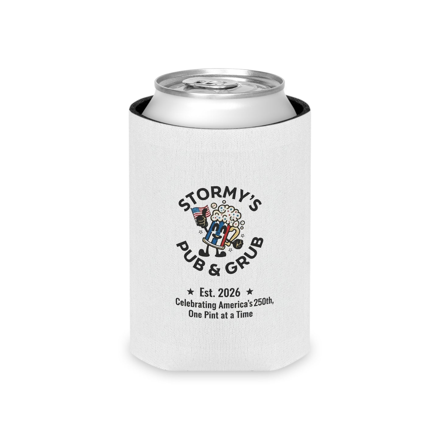 Can Cooler — Stormy’s Pub & Grub 2026 Anniversary Can Cooler (Celebrating America’s 250th)