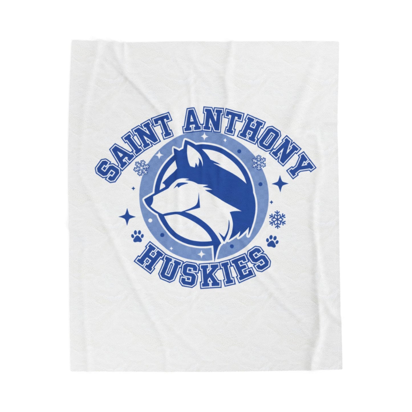 Saint Anthony Huskies Velveteen Plush Blanket
