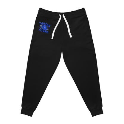 Tartan Titans Black Athletic Joggers - Comfort for Fitness Enthusiasts