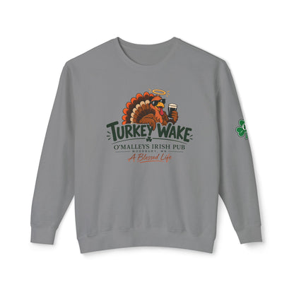 Turkey Wake Irish Pub Thanksgiving Crewneck Sweatshirt