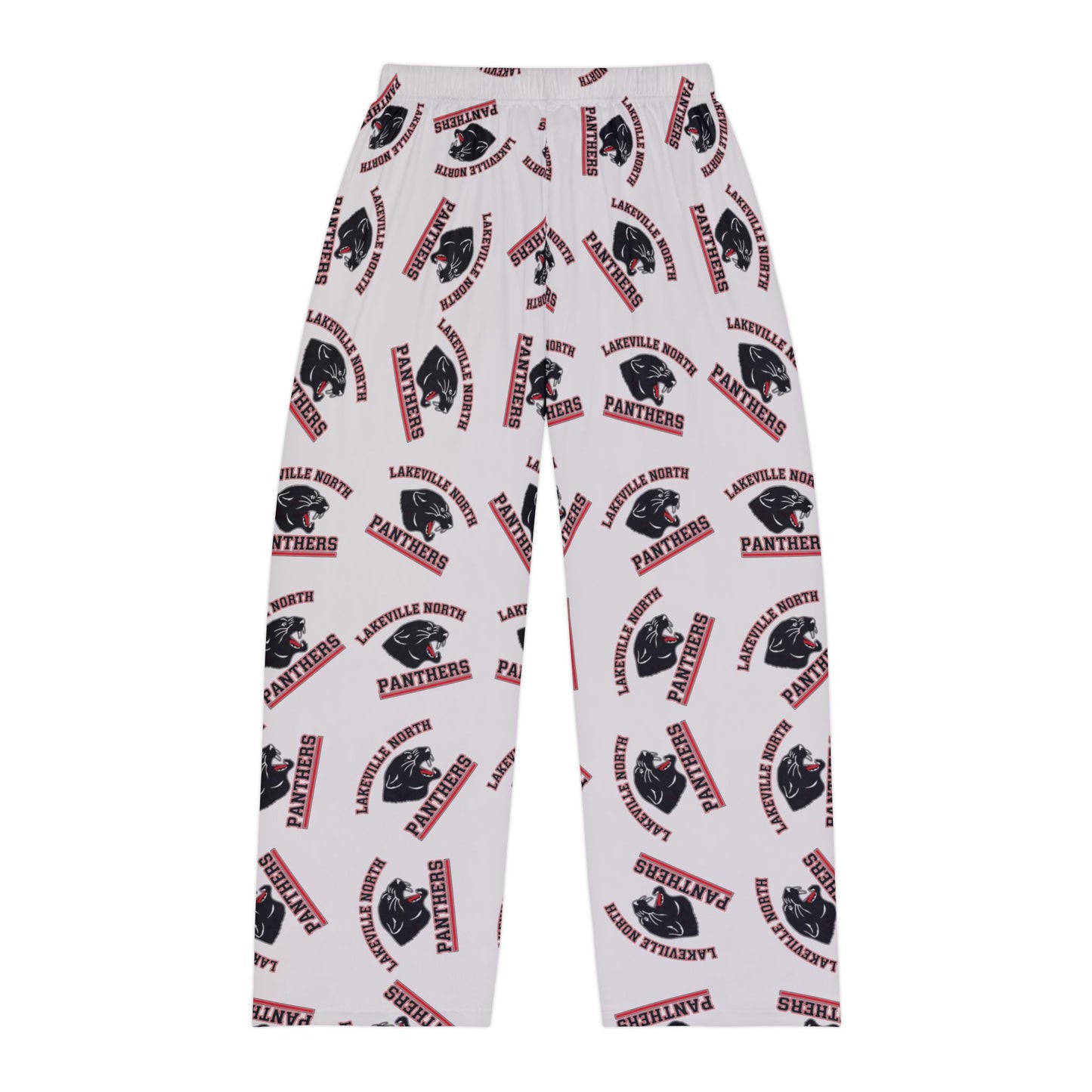 Lakeville North Panthers Men's Cozy Pajama Pants featuring playful design and soft brushed polyester fabric.