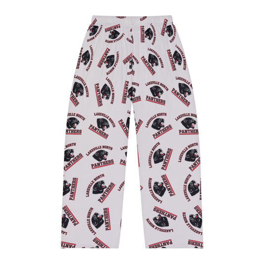 Lakeville North Panthers Men's Cozy Pajama Pants featuring playful design and soft brushed polyester fabric.