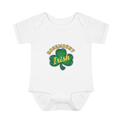 Rosemount Irish Clover Infant Bodysuit - Cute Baby Onesie with Green & Blue Graphic