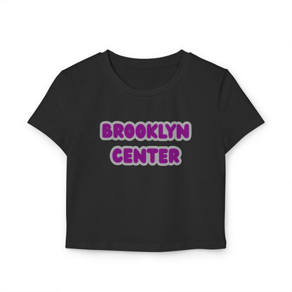 Brooklyn Center Centaurs Women’s Baby Tee - Retro Graphic Top for Casual Vibes