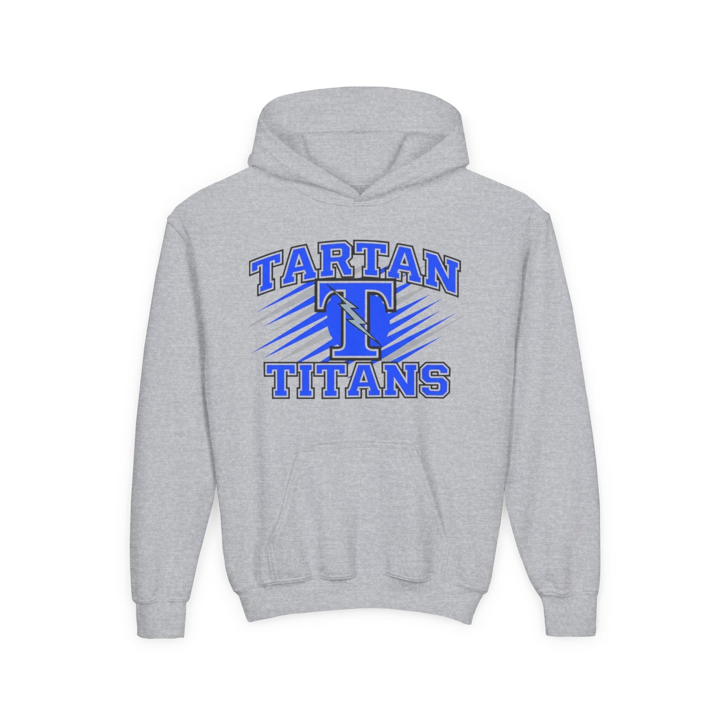 Tartan Titans Youth Heavy Blend Hooded Sweatshirt – Perfect for Team Spirit and Casual Wear