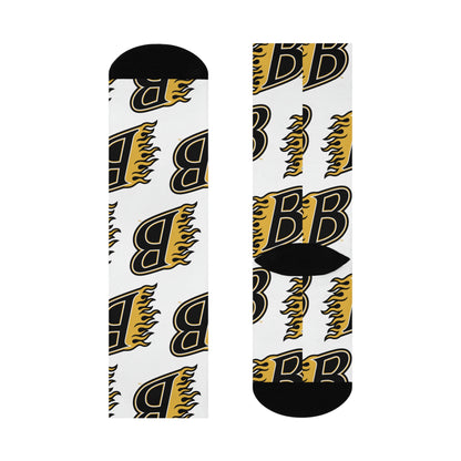 Burnsville Blaze Crew Socks - Cushioned Comfort for Fans and Athletes