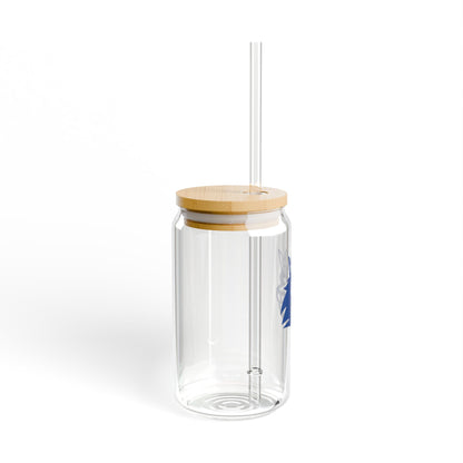 Hopkins Royals 16oz Sipper Glass with Bamboo Lid - Perfect for Celebrations and Everyday Use