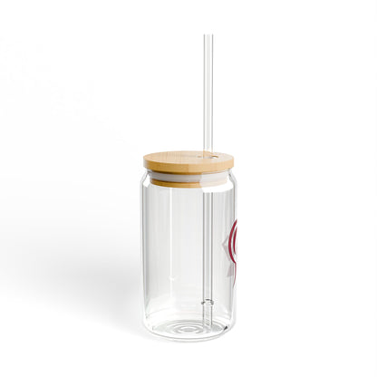 Irondale Knights Eco-Friendly 16oz Sipper Glass with Straw