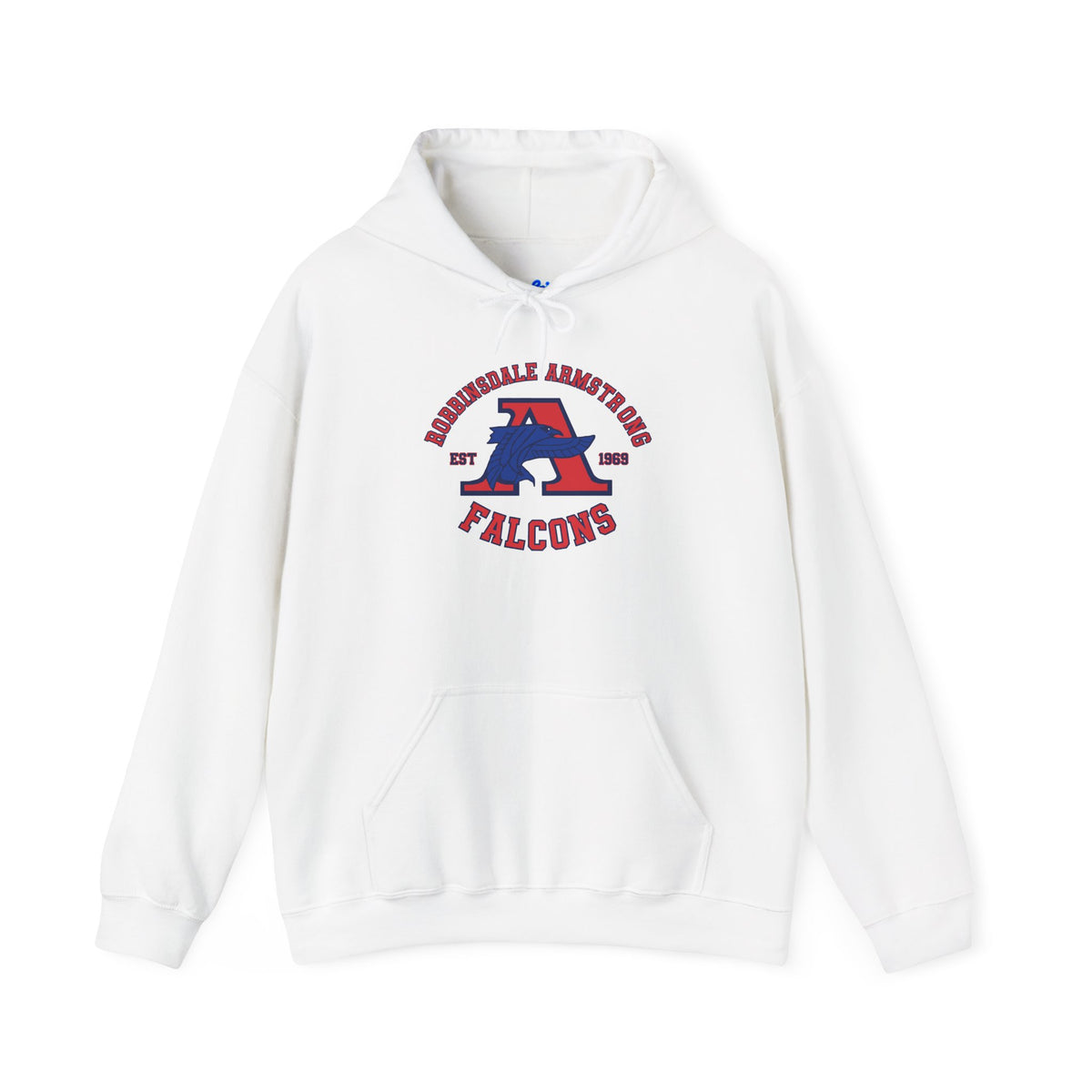 Falcons Athletic Crew Hoodie — Roundhill Armstrong Varsity Logo