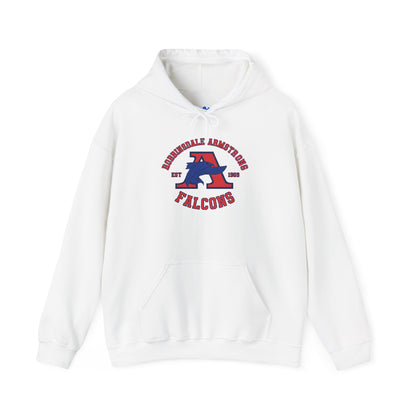 Falcons Athletic Crew Hoodie — Roundhill Armstrong Varsity Logo