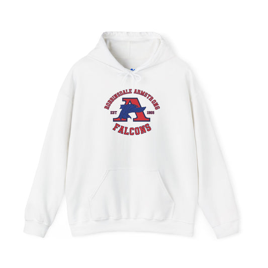 Falcons Athletic Crew Hoodie — Roundhill Armstrong Varsity Logo