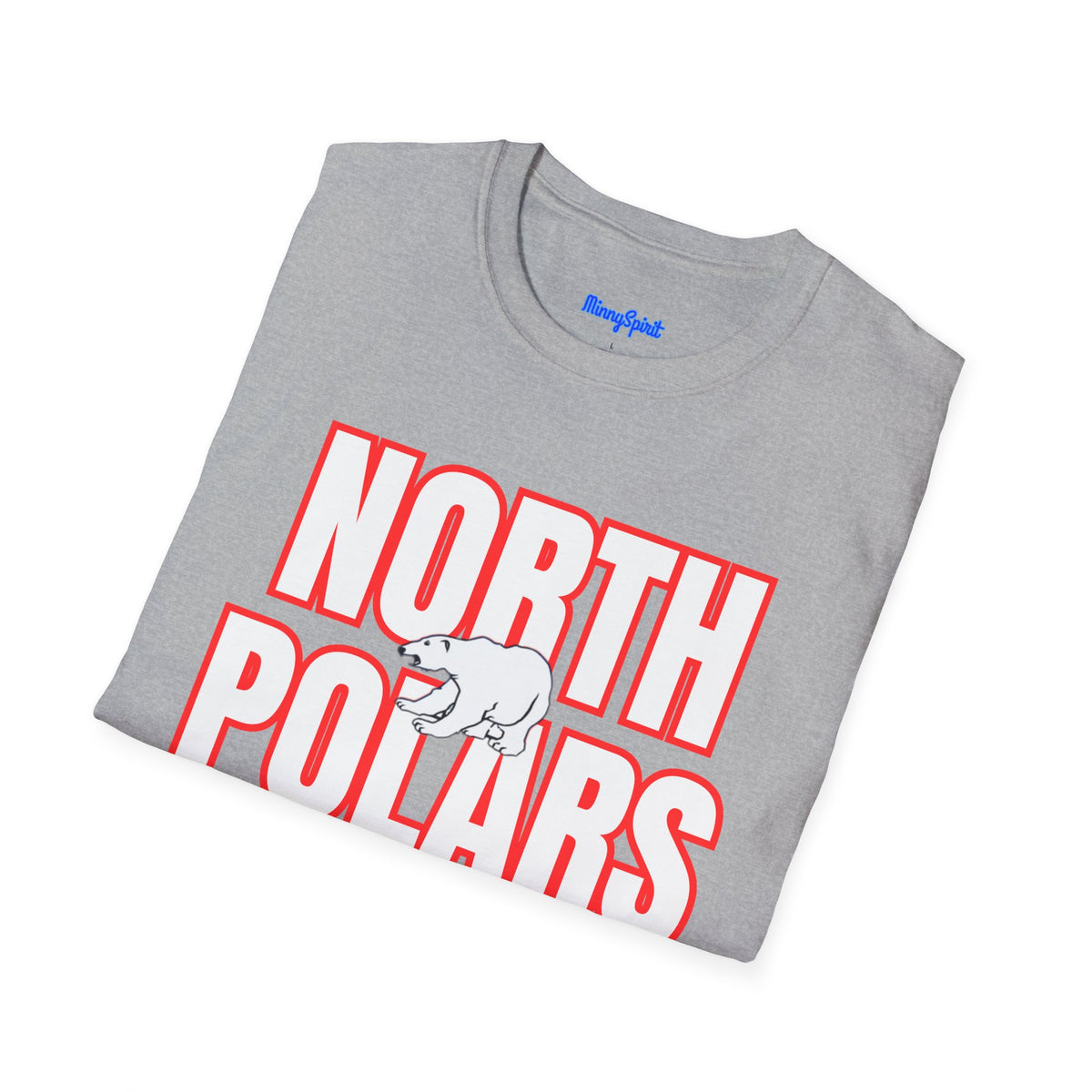 North Saint Paul Polars T-Shirt — "NORTH POLARS" Bold Graphic Tee (Polar Bear Accent)
