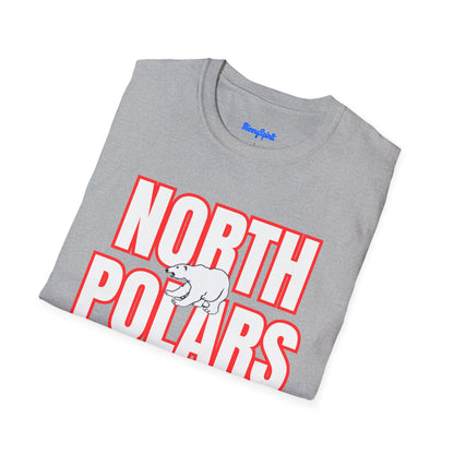 North Saint Paul Polars T-Shirt — "NORTH POLARS" Bold Graphic Tee (Polar Bear Accent)