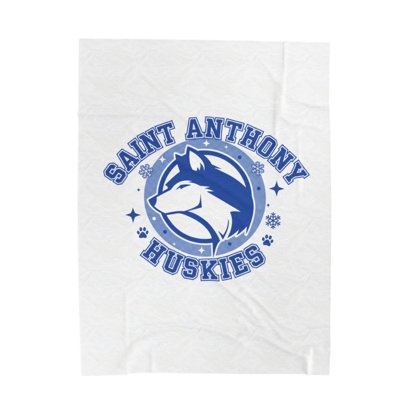 Saint Anthony Huskies Velveteen Plush Blanket