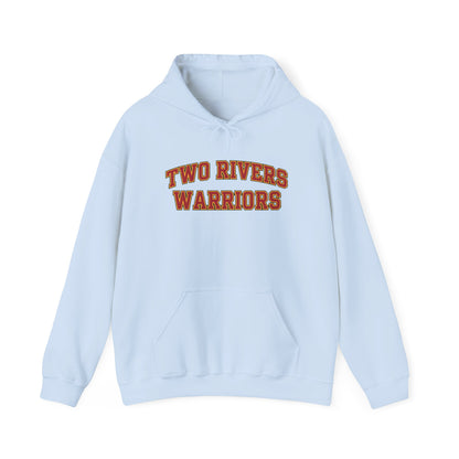 Two Rivers Warriors Unisex Heavy Blend™ Text Logo Hoodie - Cozy, Casual Sweatshirt for Outdoor Lovers
