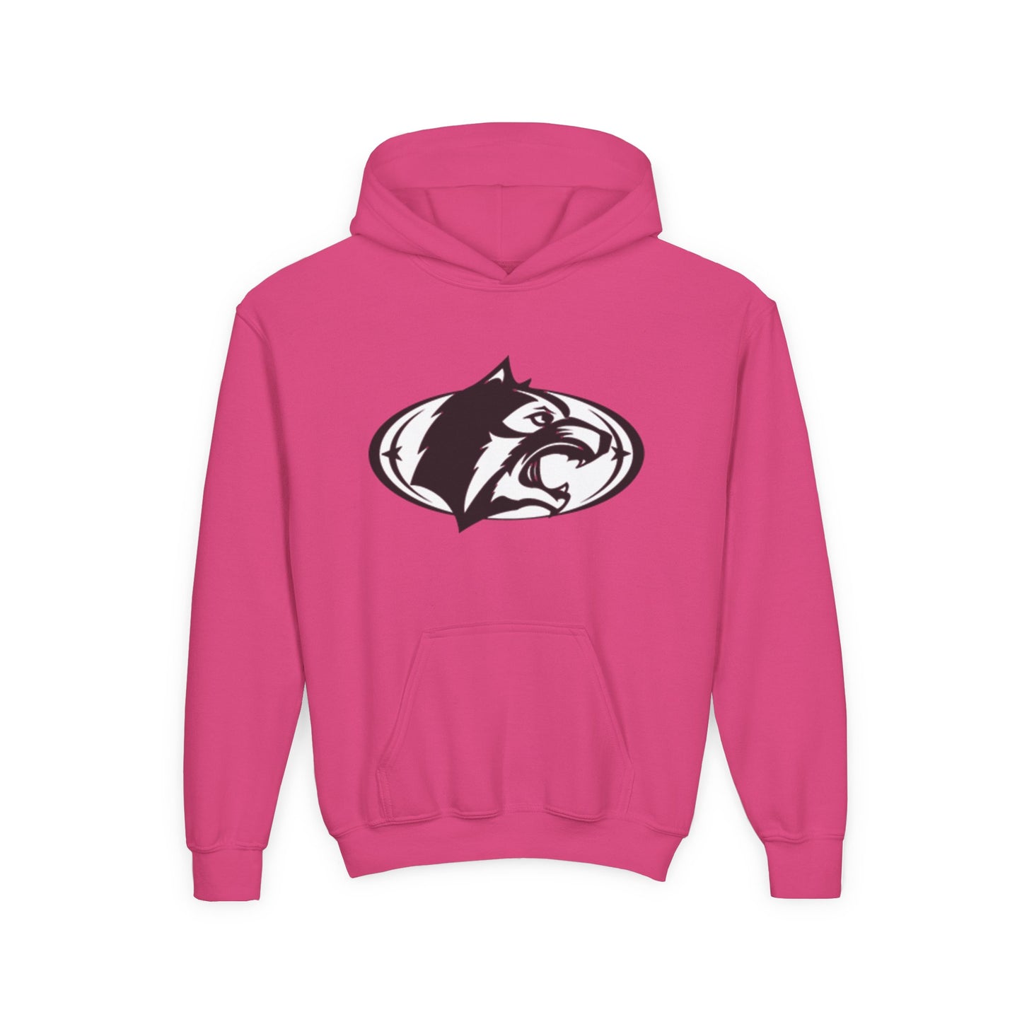 Youth Hoodie with Fierce Wildcat Design - Perfect for School and Sports Events