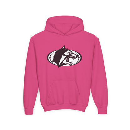 Youth Hoodie with Fierce Wildcat Design - Perfect for School and Sports Events