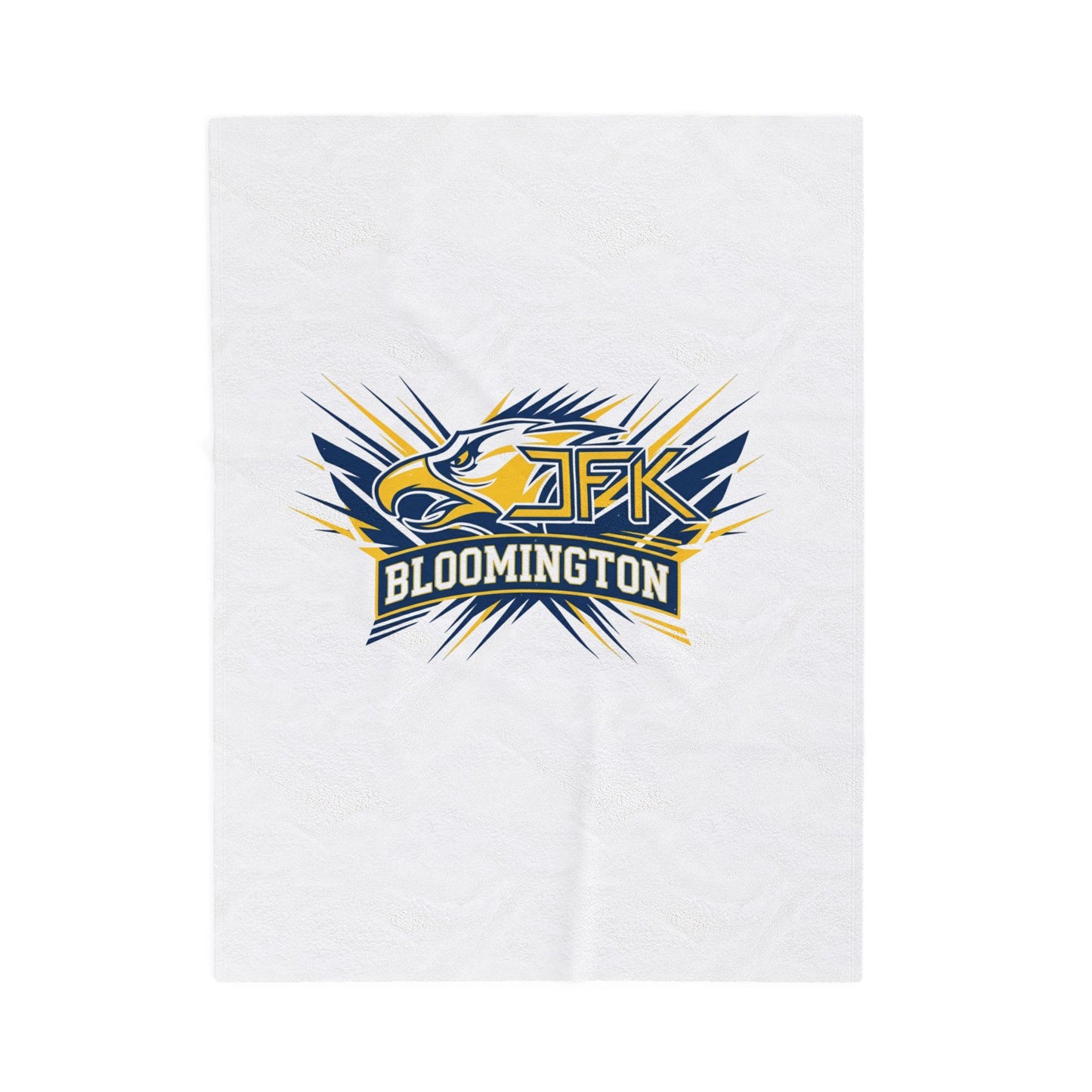 Bloomington Kennedy Eagles Cozy Velveteen Plush Blanket - Perfect for Relaxation and Home Decor