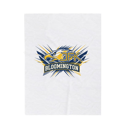 Bloomington Kennedy Eagles Cozy Velveteen Plush Blanket - Perfect for Relaxation and Home Decor