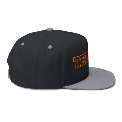 Minneapolis Roosevelt Teddies Embroidered Flat Bill Cap — School Spirit Snapback