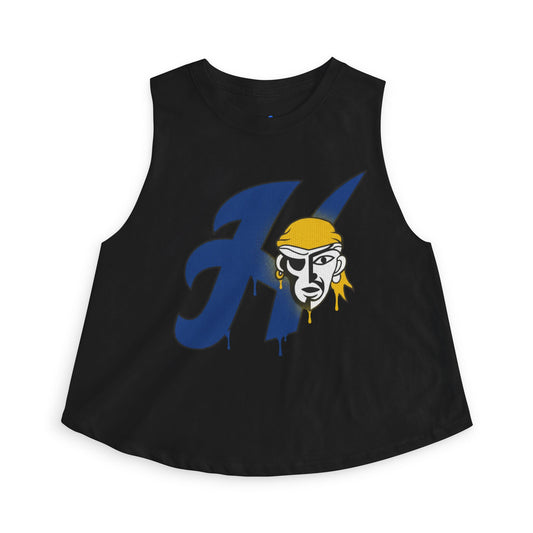 Hastings Raiders Crop Top — Women’s Athletic Tank with 'RAIDERS' Arch Logo
