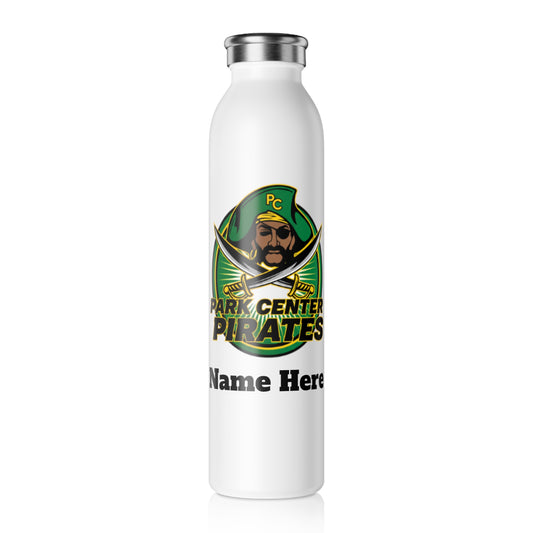 Park Center Pirates Slim Water Bottle —  Stainless Insulated Bottle