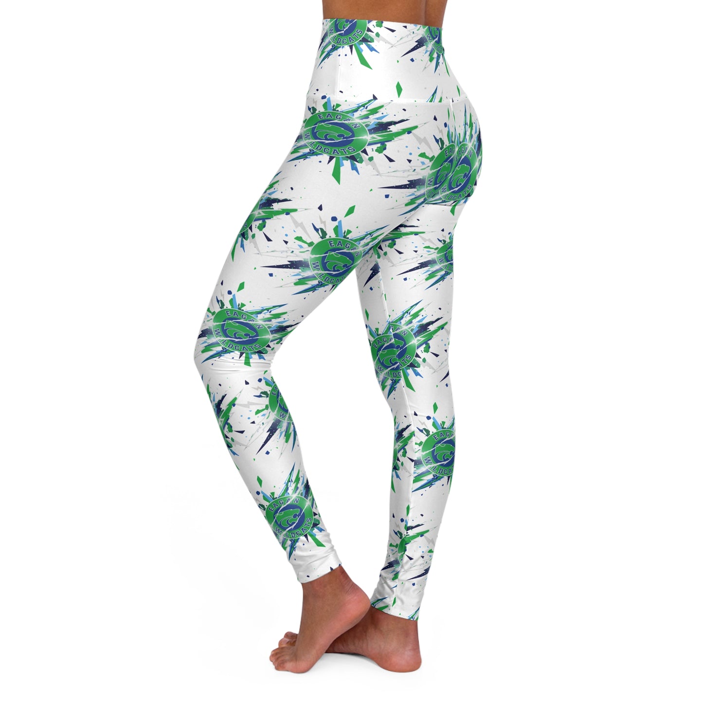 Eagan Wildcats Stylish High Waisted Yoga Leggings