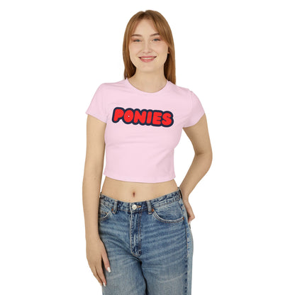 Stillwater Ponies Women’s Baby Tee - Retro Graphic Top for Casual Vibes