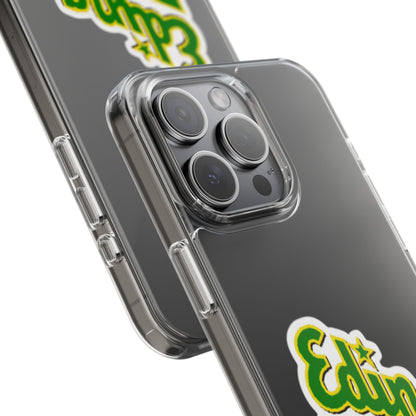 Custom Clear Phone Case with Edina Design - Stylish Protection for Your Smartphone