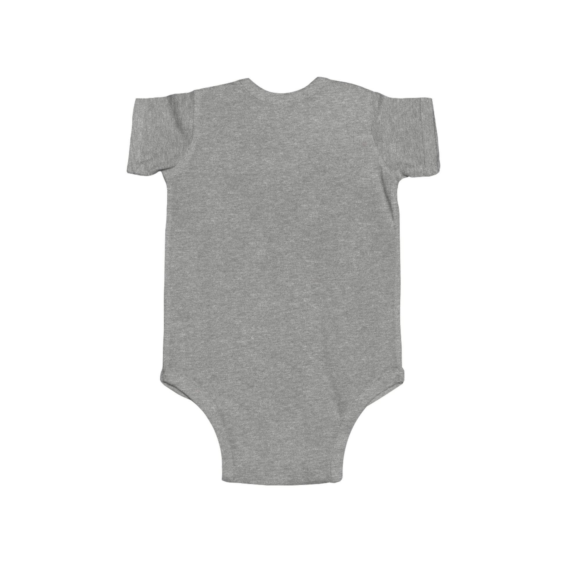 Back view of America 250th Anniversary Onesie, a soft gray bodysuit celebrating America's 250th anniversary.