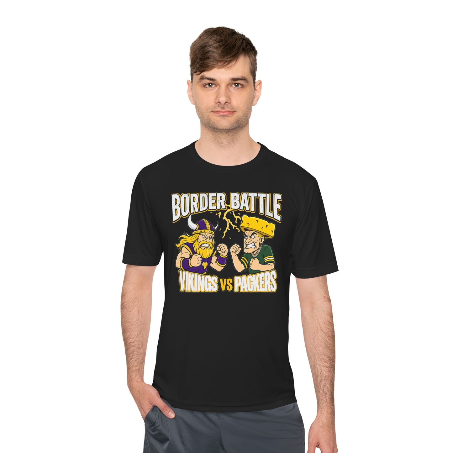 Border Battle Vikings vs Packers Tee — "The Best Seat in the Game Is at the Bar" Sports Rivalry Shirt