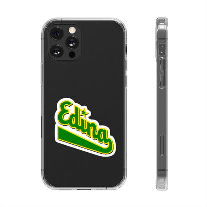 Custom Clear Phone Case with Edina Design - Stylish Protection for Your Smartphone