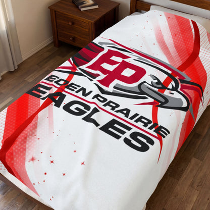 Eden Prairie Eagles Velveteen Plush Blanket