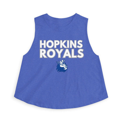 Hopkins Royals Women's Crop Top — School Spirit Athletic Cropped Tank
