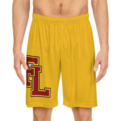 Forest Lake Rangers Yellow Men's Basketball Shorts