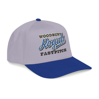 Woodbury Royals Fastpitch Mid-Profile Baseball Cap — Team Logo Snapback