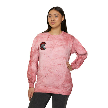 Richfield Spartans Color Blast Crewneck Sweatshirt for a Vibrant Vibe, Unisex Tie-Dye Fashion
